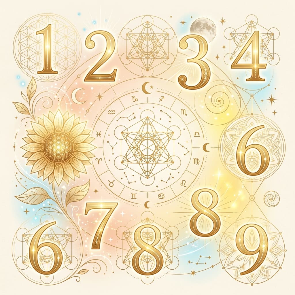 Vedic Numerology Chart Illustration